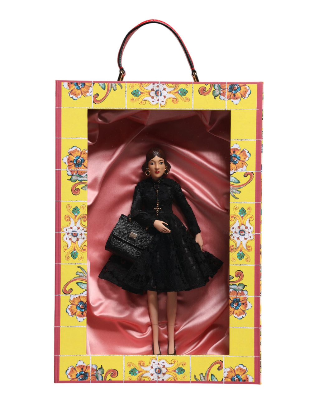 Dolce & Gabbana Abito Nero Ceramica Porcellana Moda Pelle Sicilia Bambole