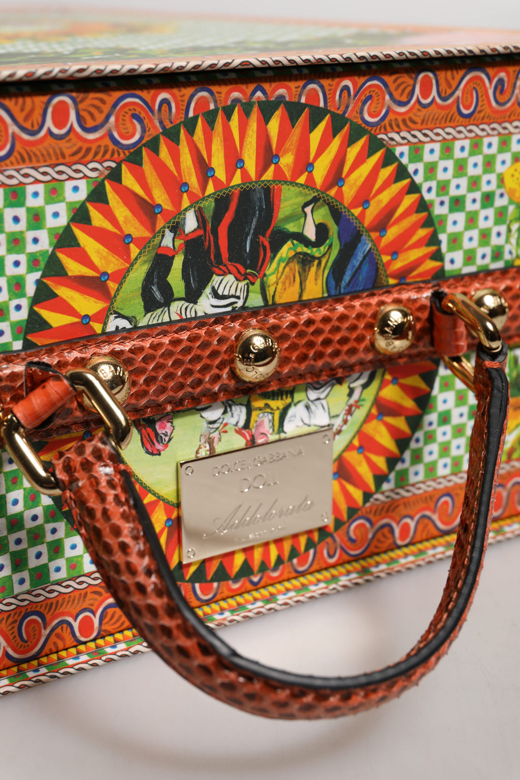 Dolce & Gabbana Abito Nero Ceramica Porcellana Moda Pelle Sicilia Bambole
