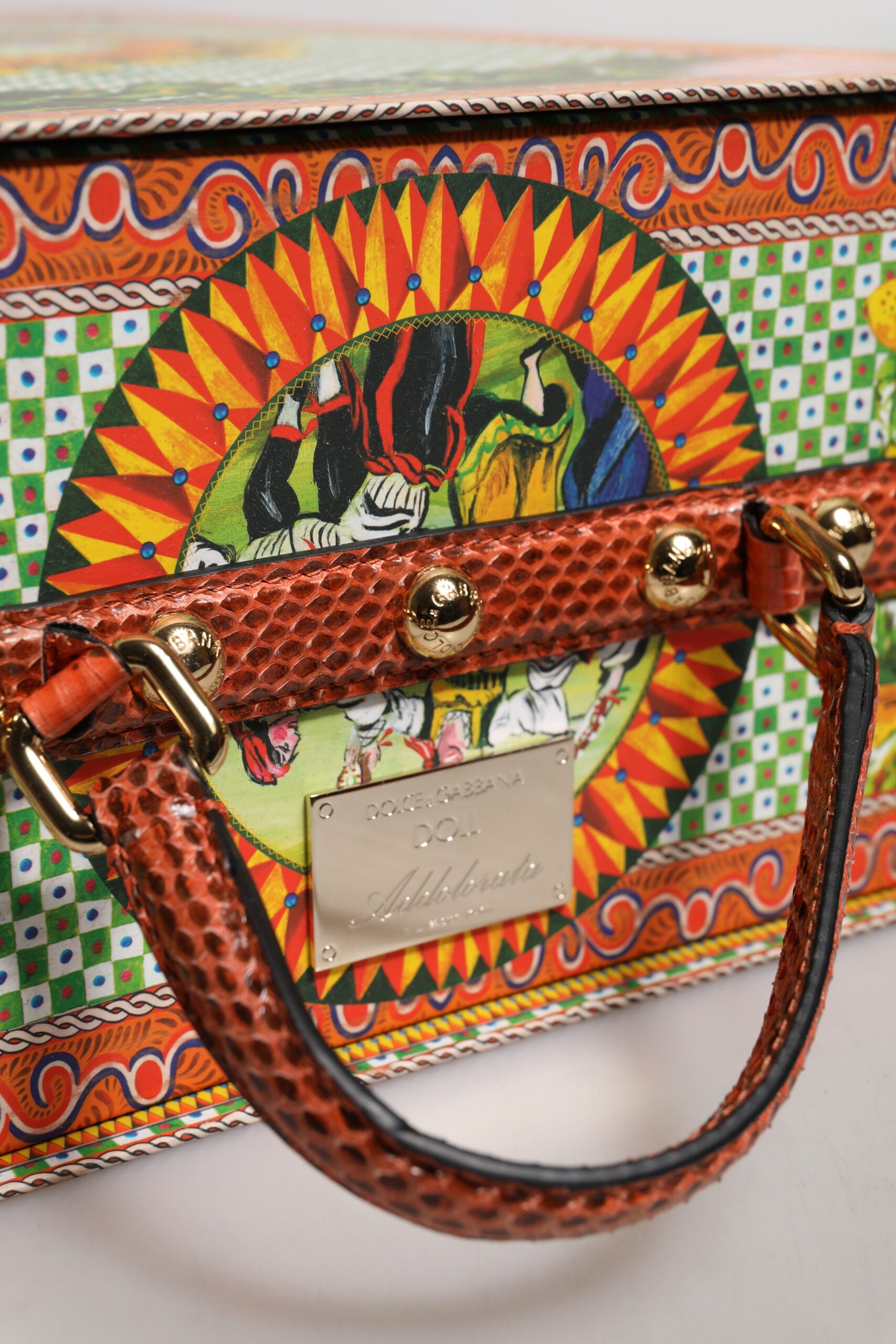 Dolce & Gabbana Abito Nero Ceramica Porcellana Moda Pelle Sicilia Bambole