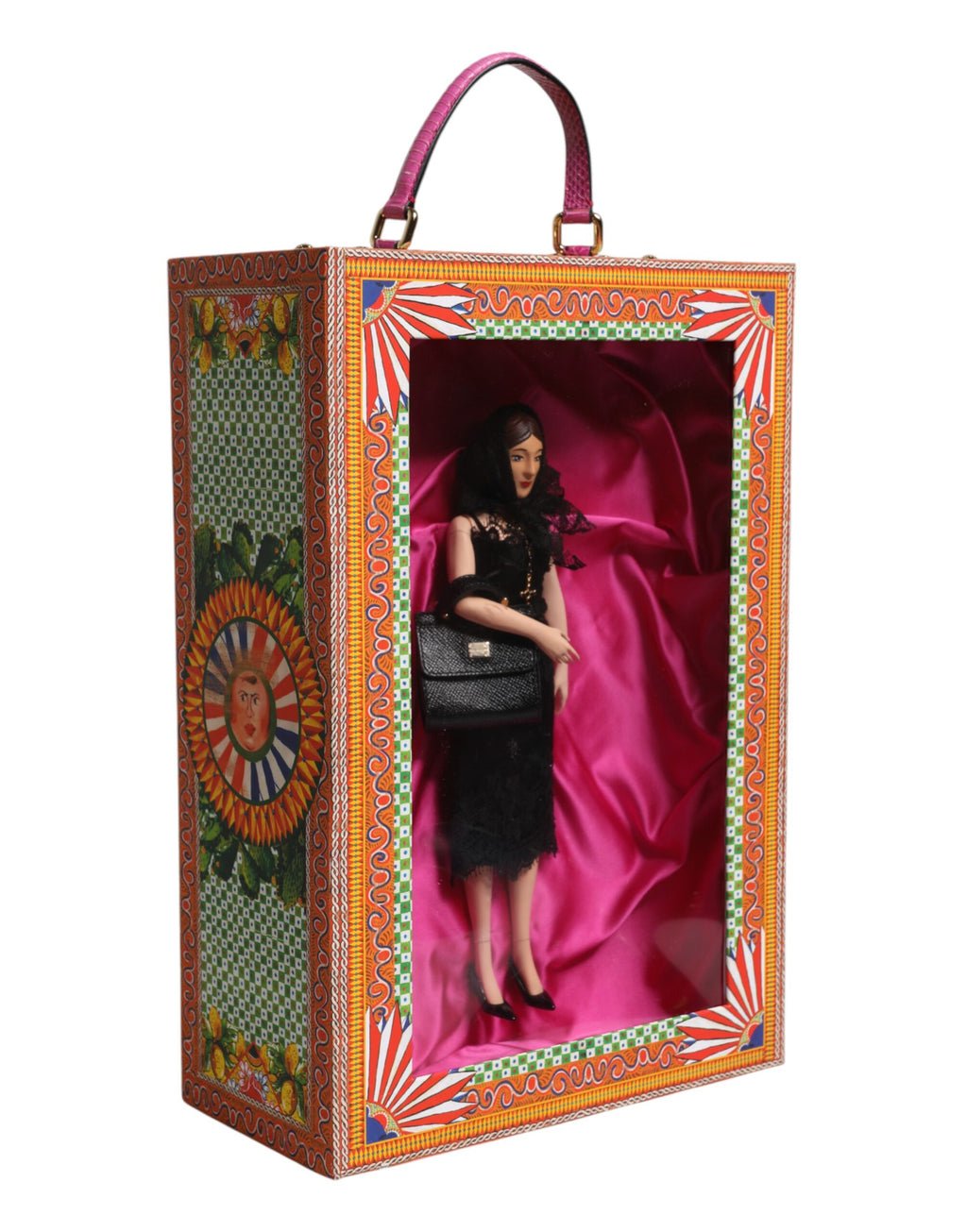 Dolce & Gabbana Abito Nero Ceramica Porcellana Moda Pelle Sicilia Bambole