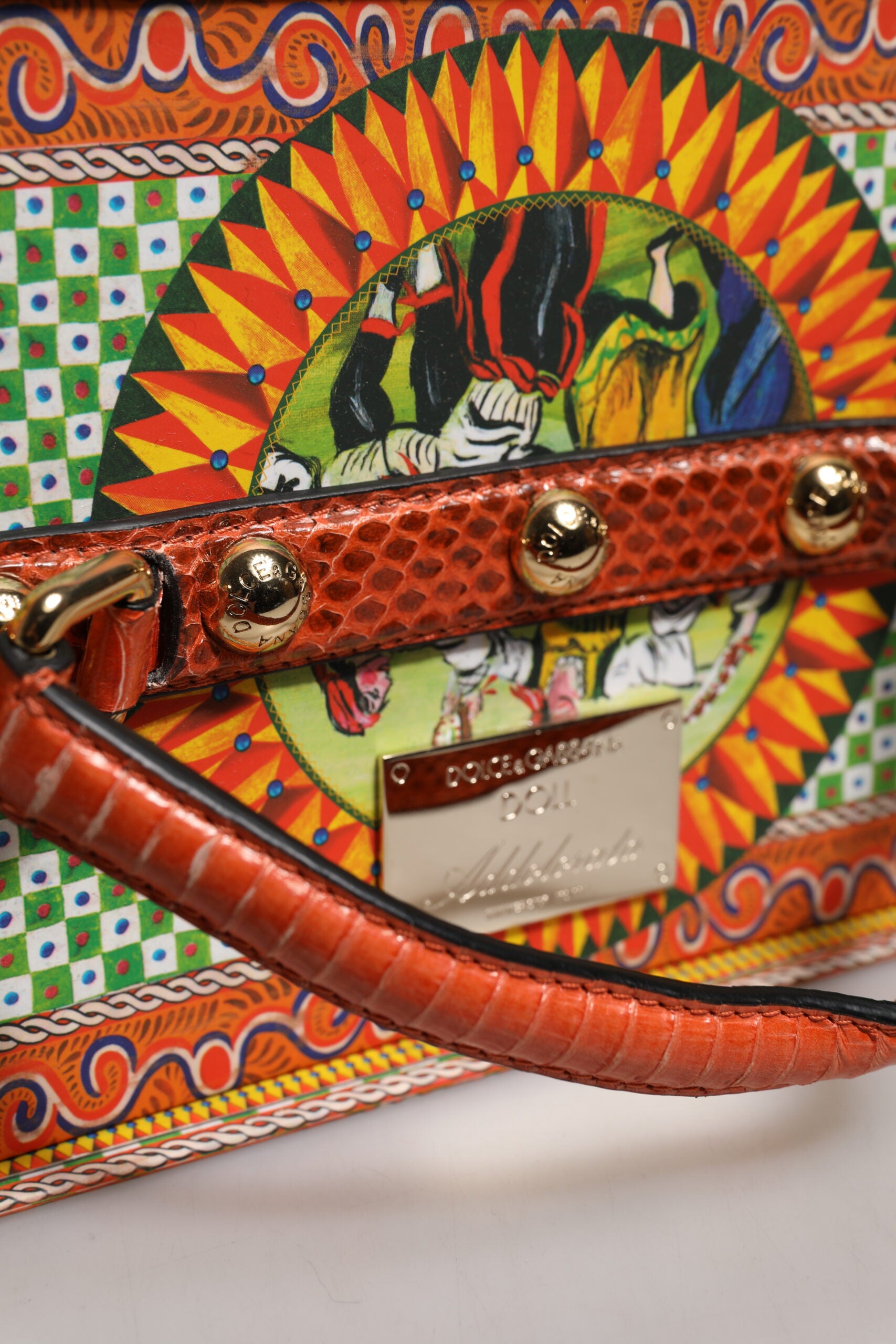 Dolce & Gabbana Abito Nero Ceramica Porcellana Moda Pelle Sicilia Bambole