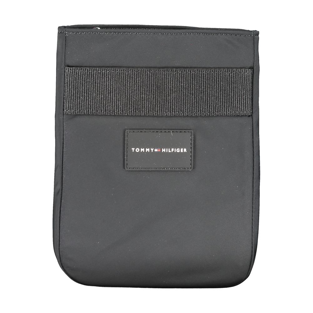 Borsa a tracolla da uomo Tommy Hilfiger in poliestere nero