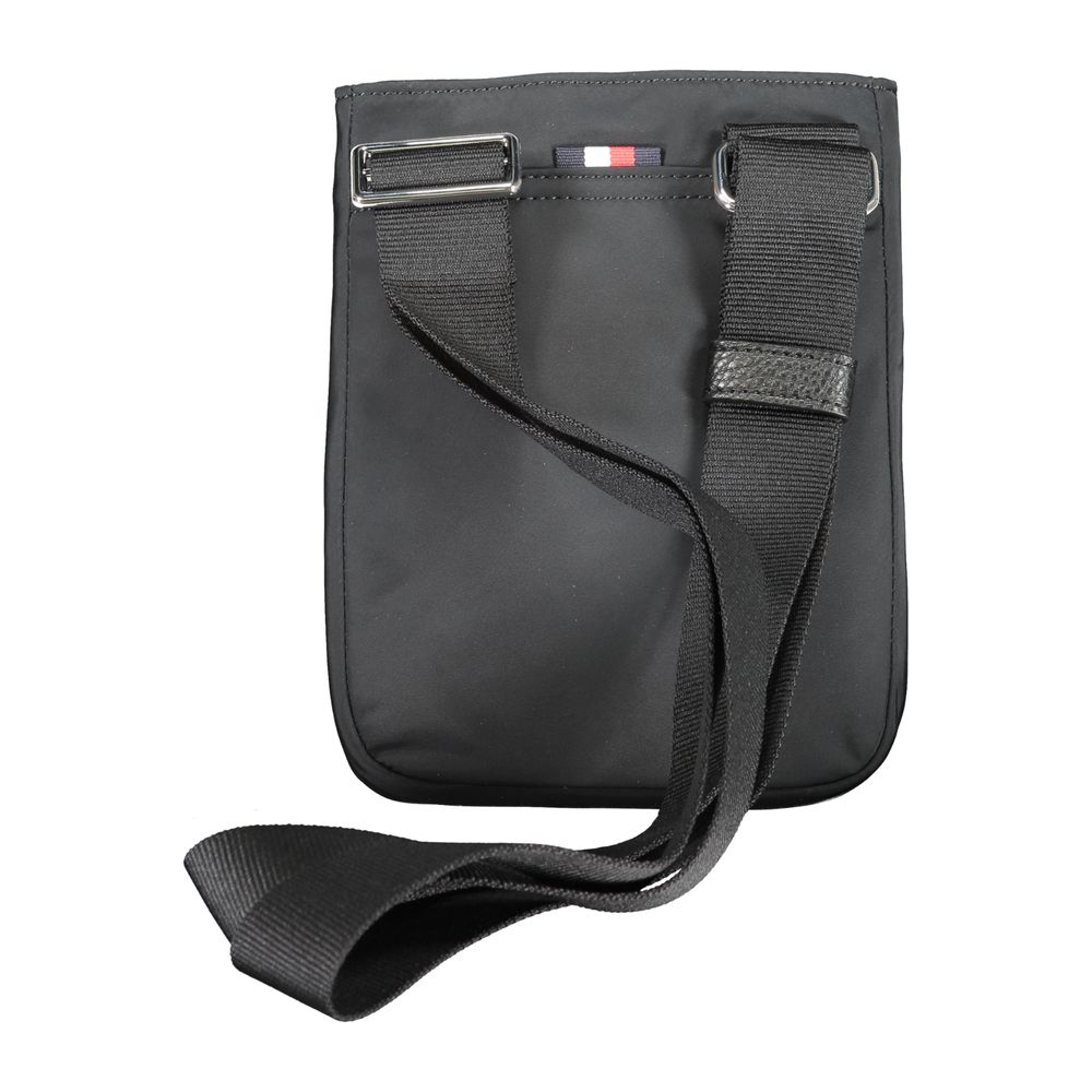 Borsa a tracolla da uomo Tommy Hilfiger in poliestere nero