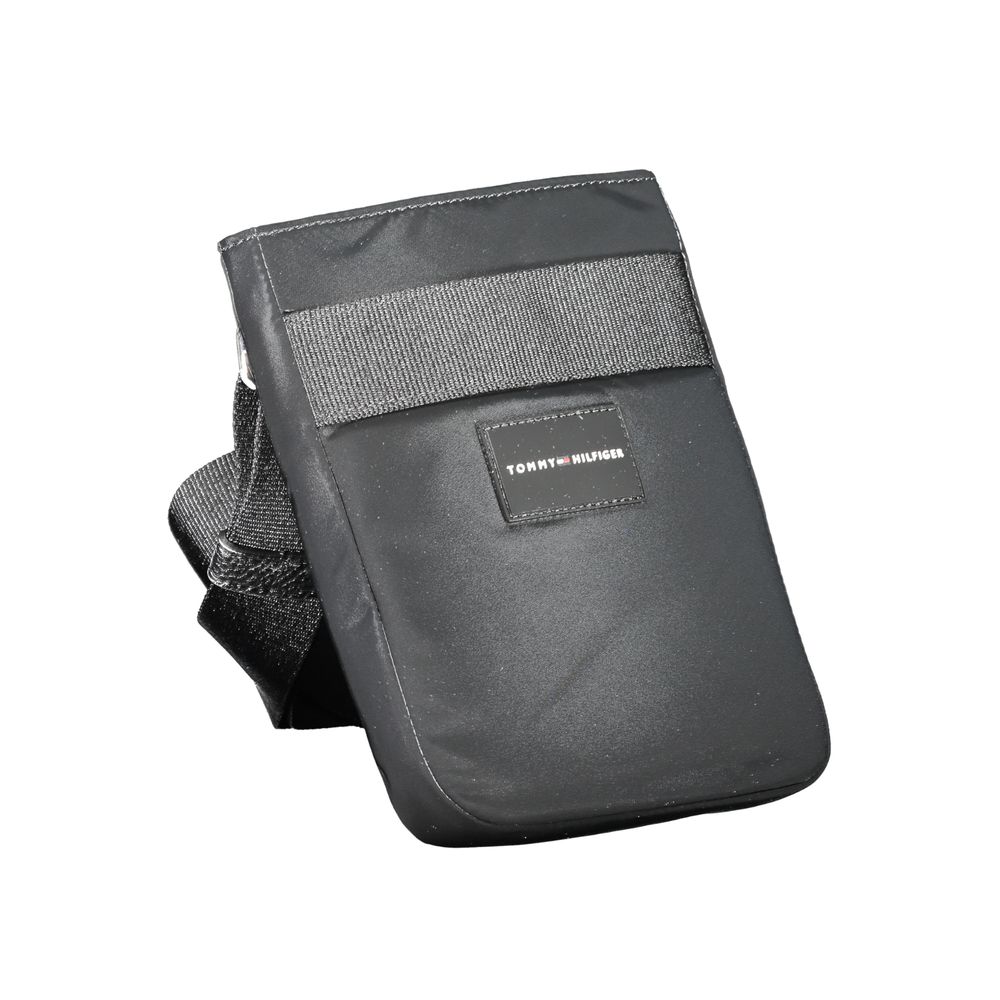 Borsa a tracolla da uomo Tommy Hilfiger in poliestere nero