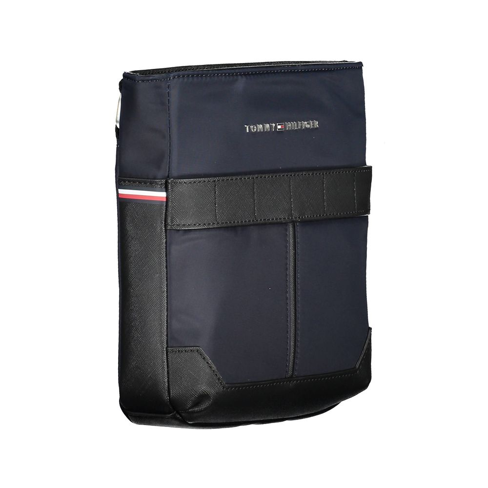 Borsa a tracolla da uomo Tommy Hilfiger in poliuretano blu