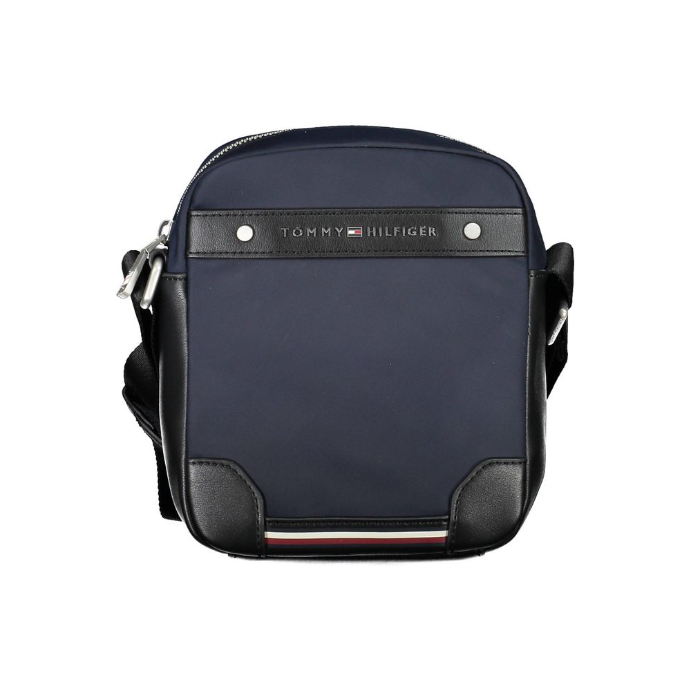 Borsa a tracolla da uomo Tommy Hilfiger in poliestere blu