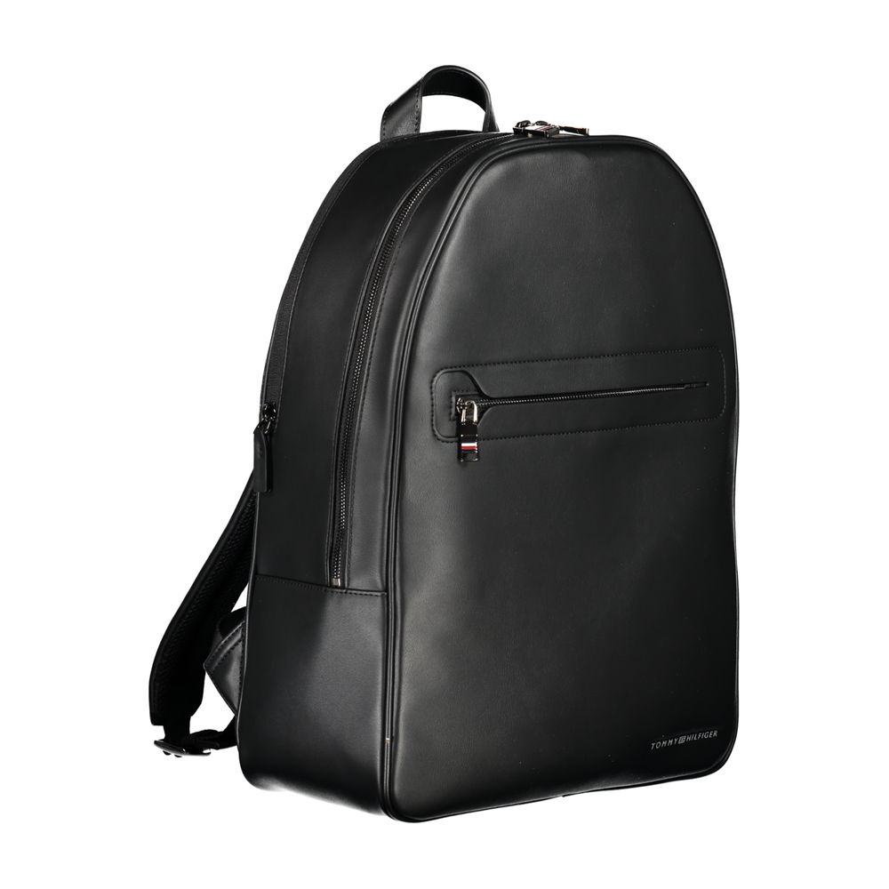 Zaino da uomo Tommy Hilfiger in poliuretano nero