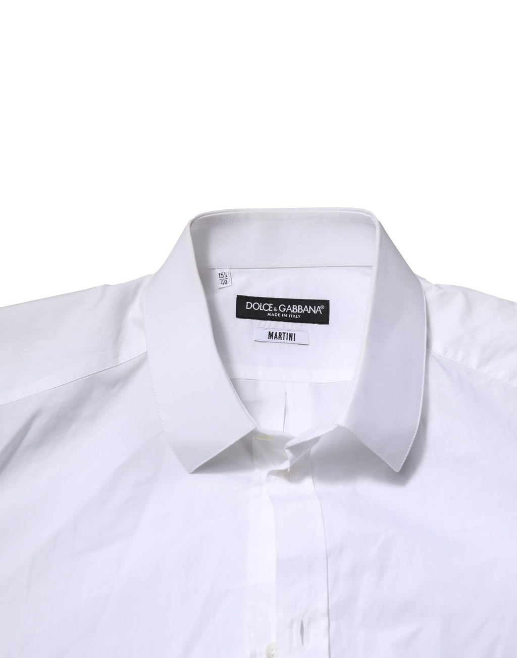 Camicia elegante da uomo Dolce & Gabbana bianca MARTINI a maniche lunghe