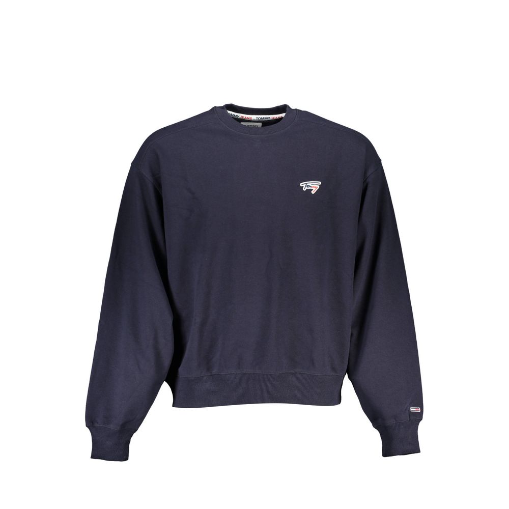 Felpa da uomo Tommy Hilfiger in cotone blu