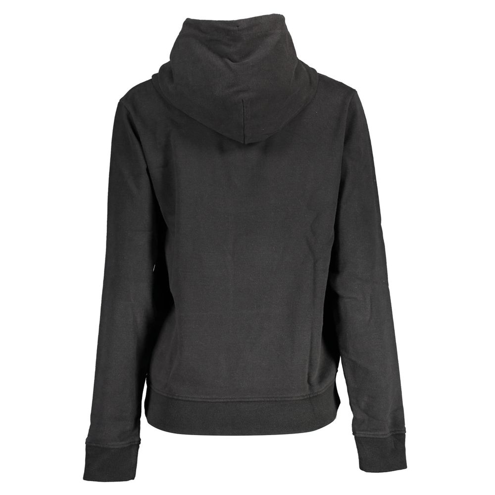 Felpa con cappuccio da donna Tommy Hilfiger in cotone nero