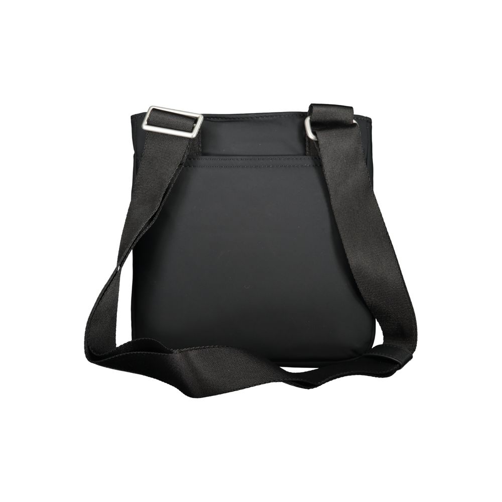 Borsa a spalla da donna Tommy Hilfiger in poliuretano nero