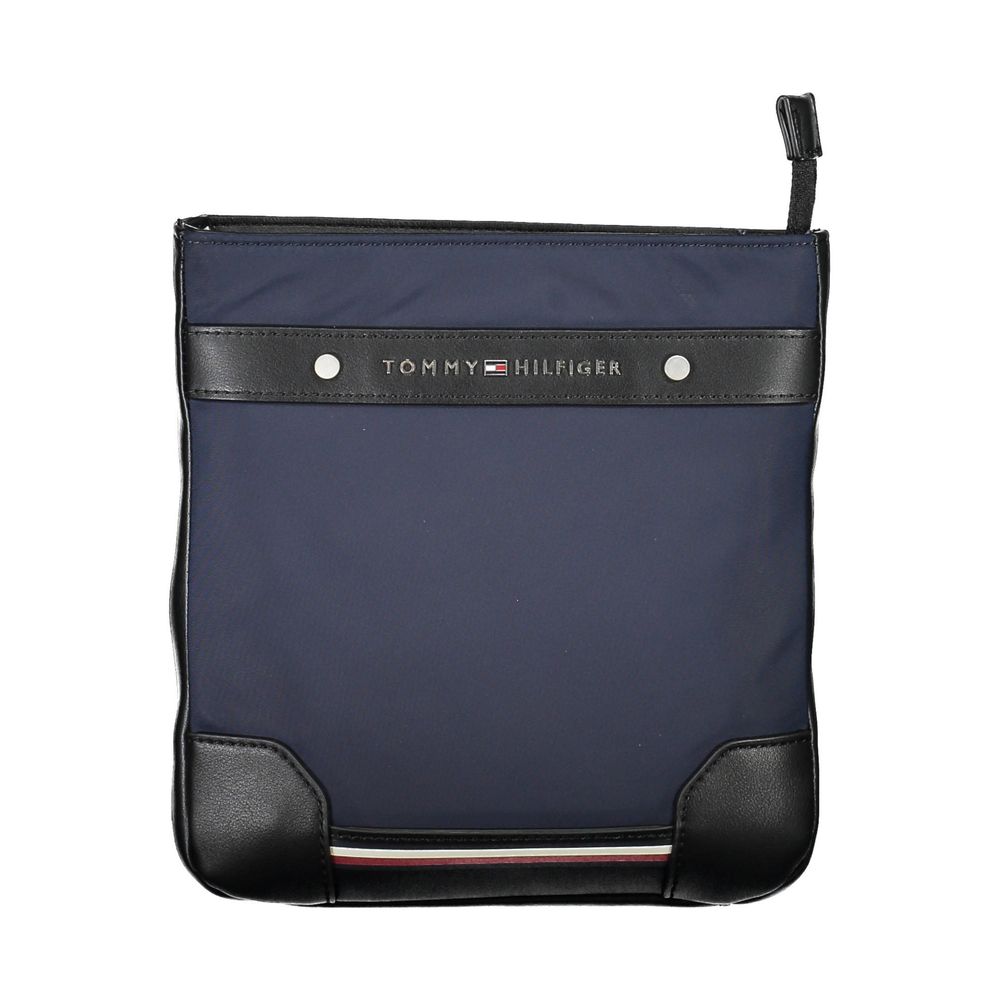 Borsa a tracolla da uomo Tommy Hilfiger in poliuretano blu
