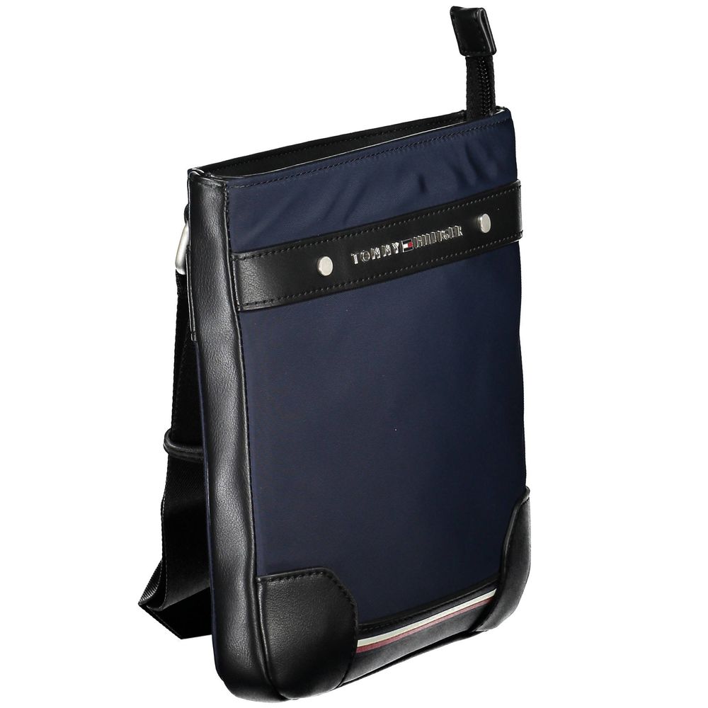 Borsa a tracolla da uomo Tommy Hilfiger in poliuretano blu