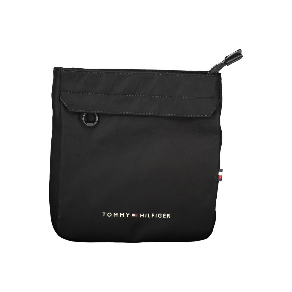 Borsa a tracolla da uomo Tommy Hilfiger in poliestere nero