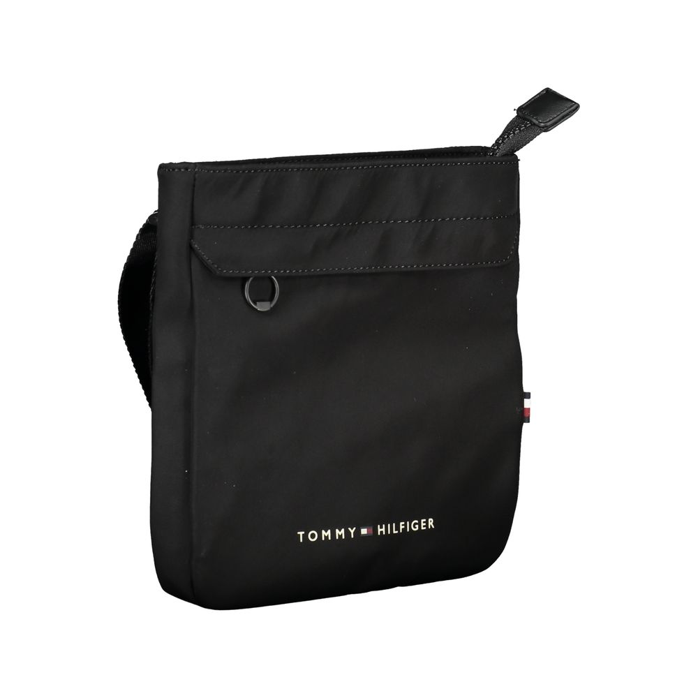 Borsa a tracolla da uomo Tommy Hilfiger in poliestere nero