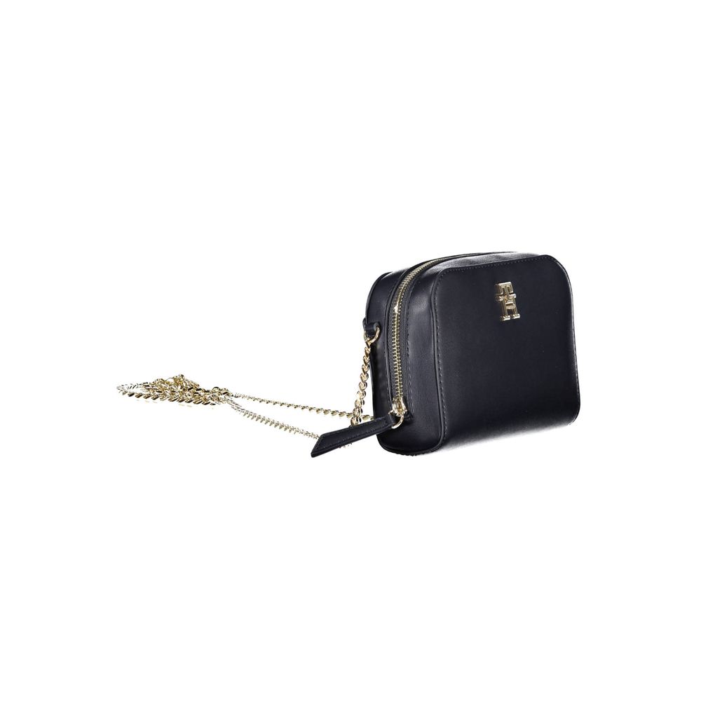 Borsa da donna in poliuretano blu Tommy Hilfiger
