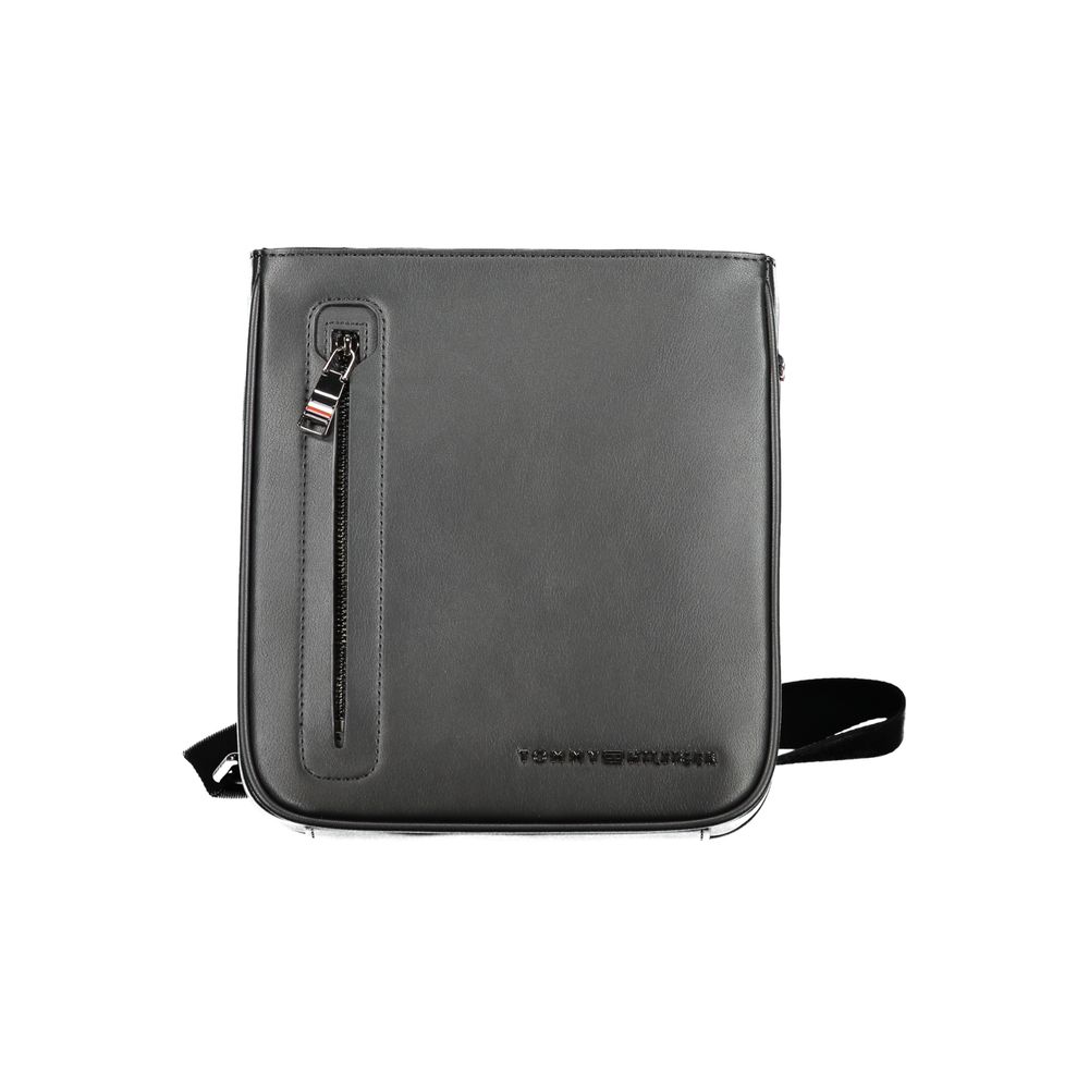 Borsa a tracolla da uomo Tommy Hilfiger in poliuretano nero