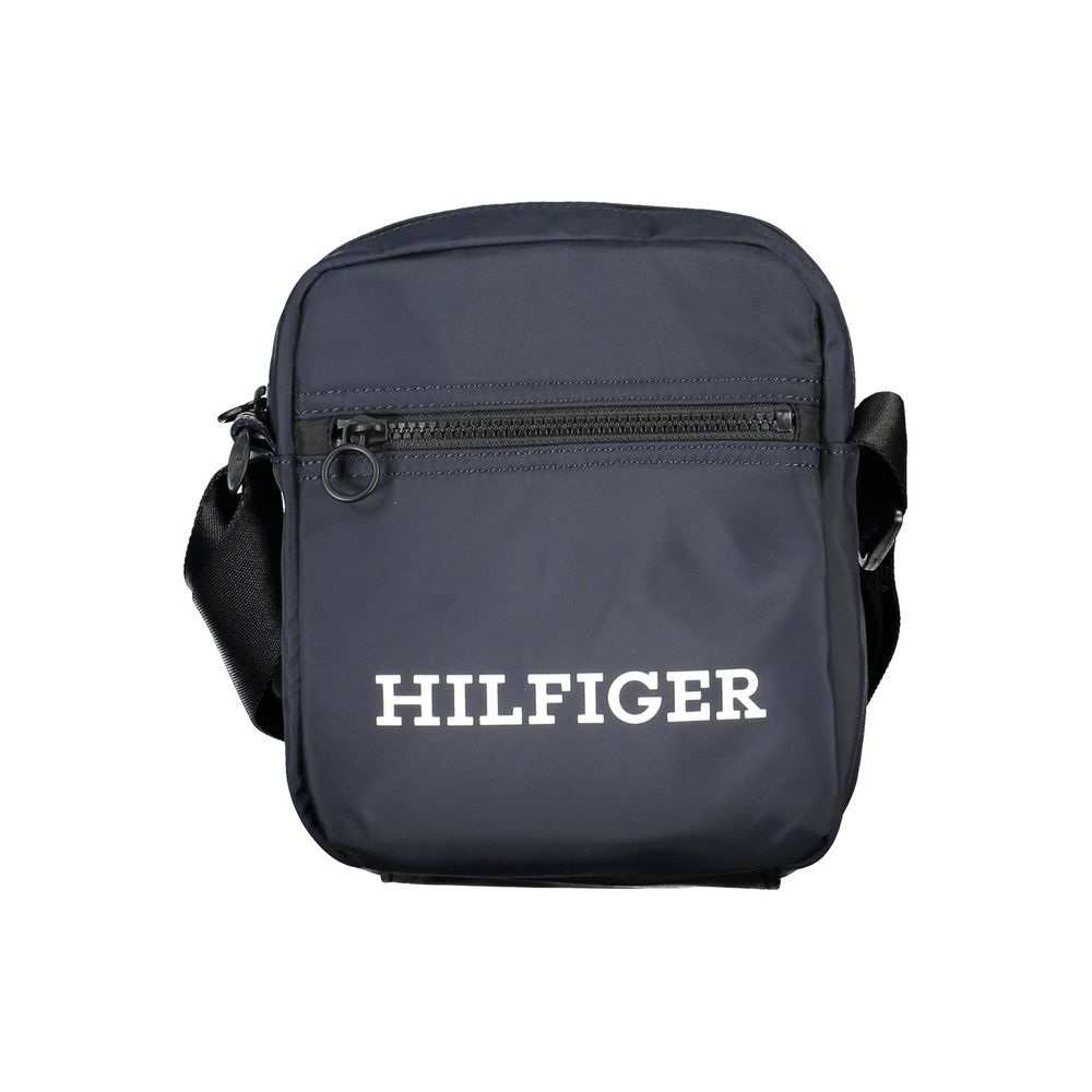 Tommy Hilfiger Borsa a tracolla da uomo in poliestere blu