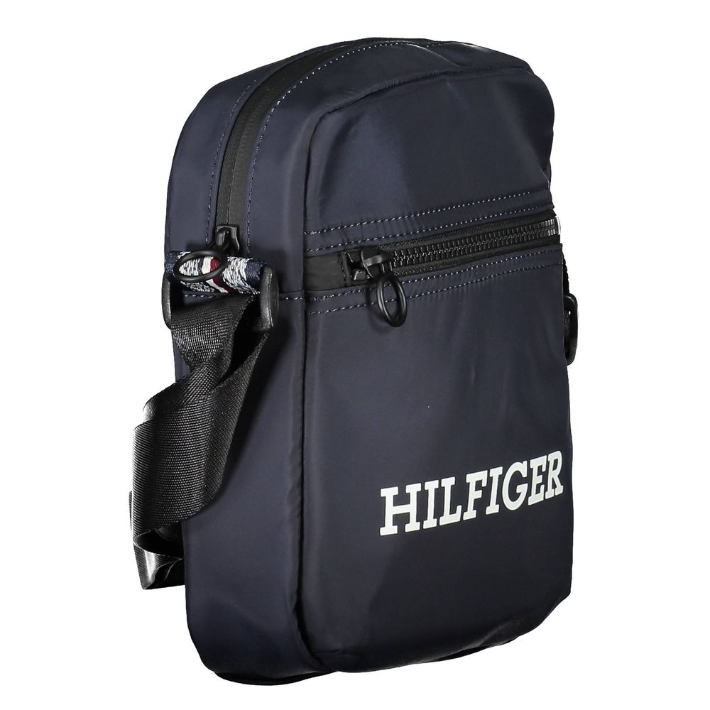 Tommy Hilfiger Borsa a tracolla da uomo in poliestere blu