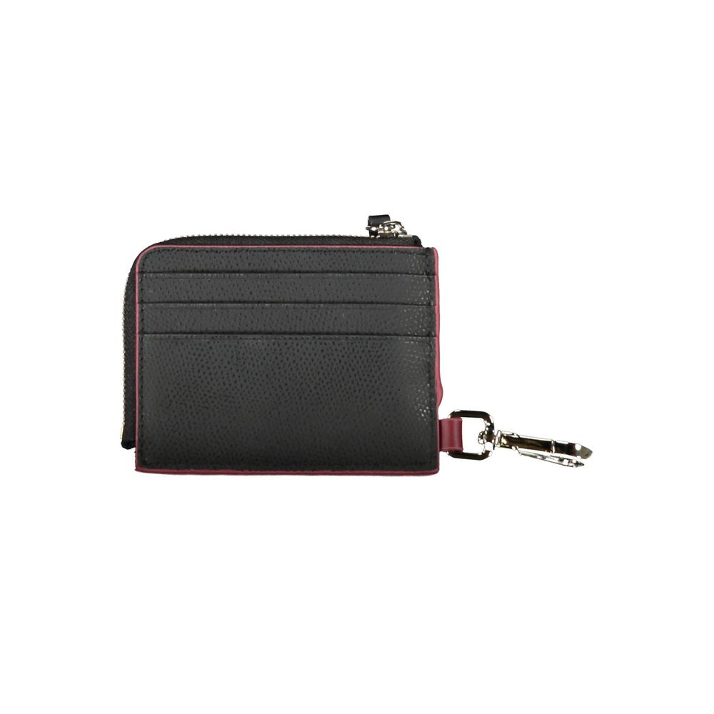 Portacarte da uomo in pelle nera Tommy Hilfiger