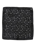 Foulard quadrato da uomo Dolce & Gabbana stampato bianco e nero