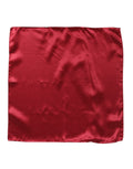 Fazzoletto foulard quadrato in raso di seta rosso tinta unita Dolce & Gabbana