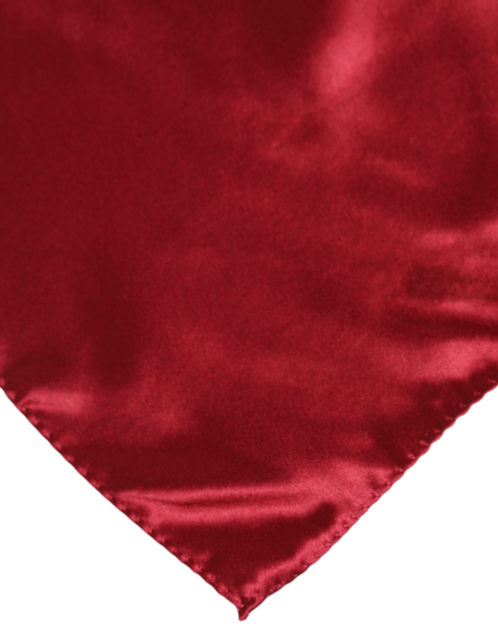 Fazzoletto foulard quadrato in raso di seta rosso tinta unita Dolce & Gabbana