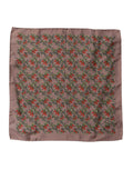 Foulard sciarpa quadrato da uomo in seta Dolce & Gabbana Brown Chilis