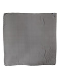 Foulard Dolce & Gabbana da donna quadrato in seta grigio e nero
