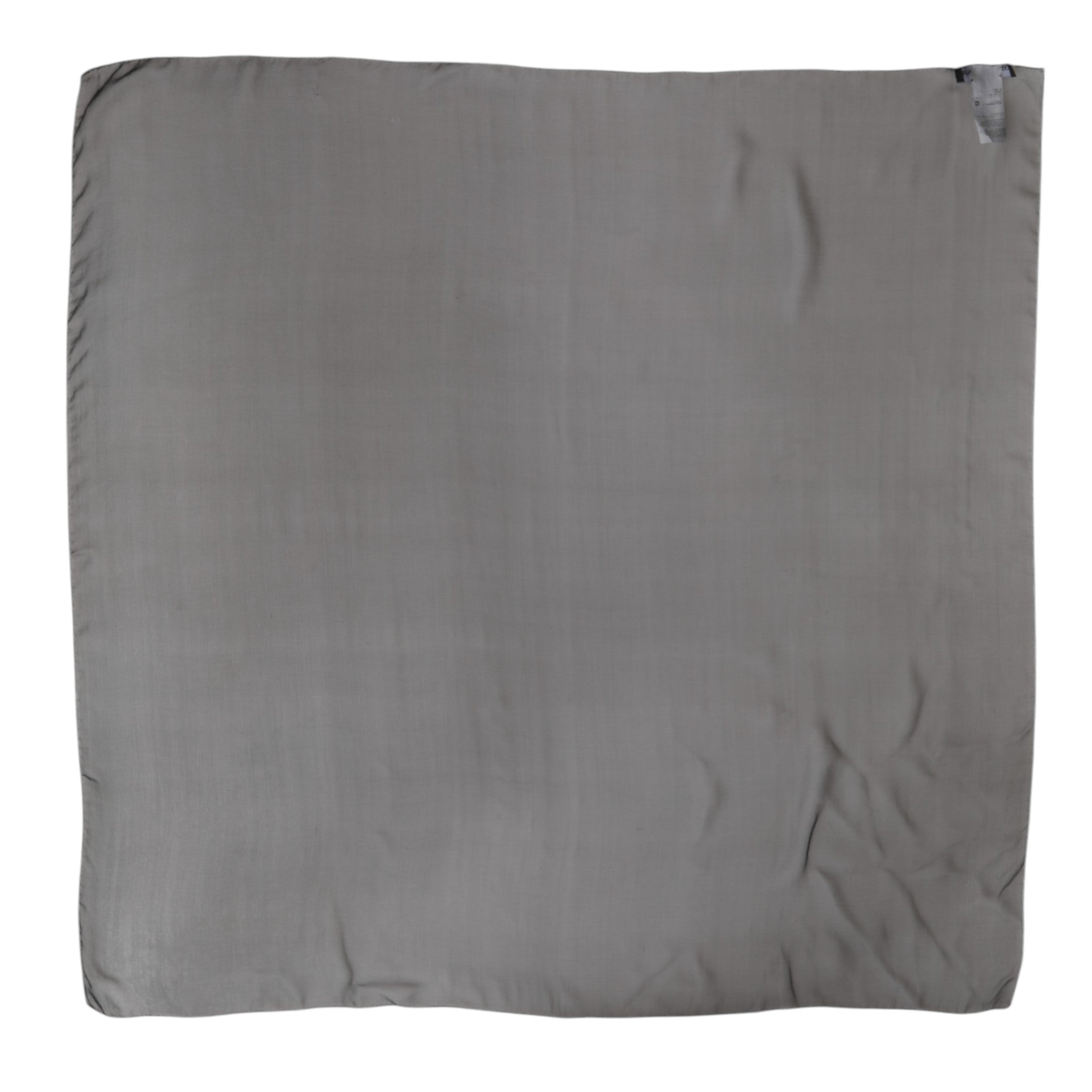 Foulard Dolce & Gabbana da donna quadrato in seta grigio e nero