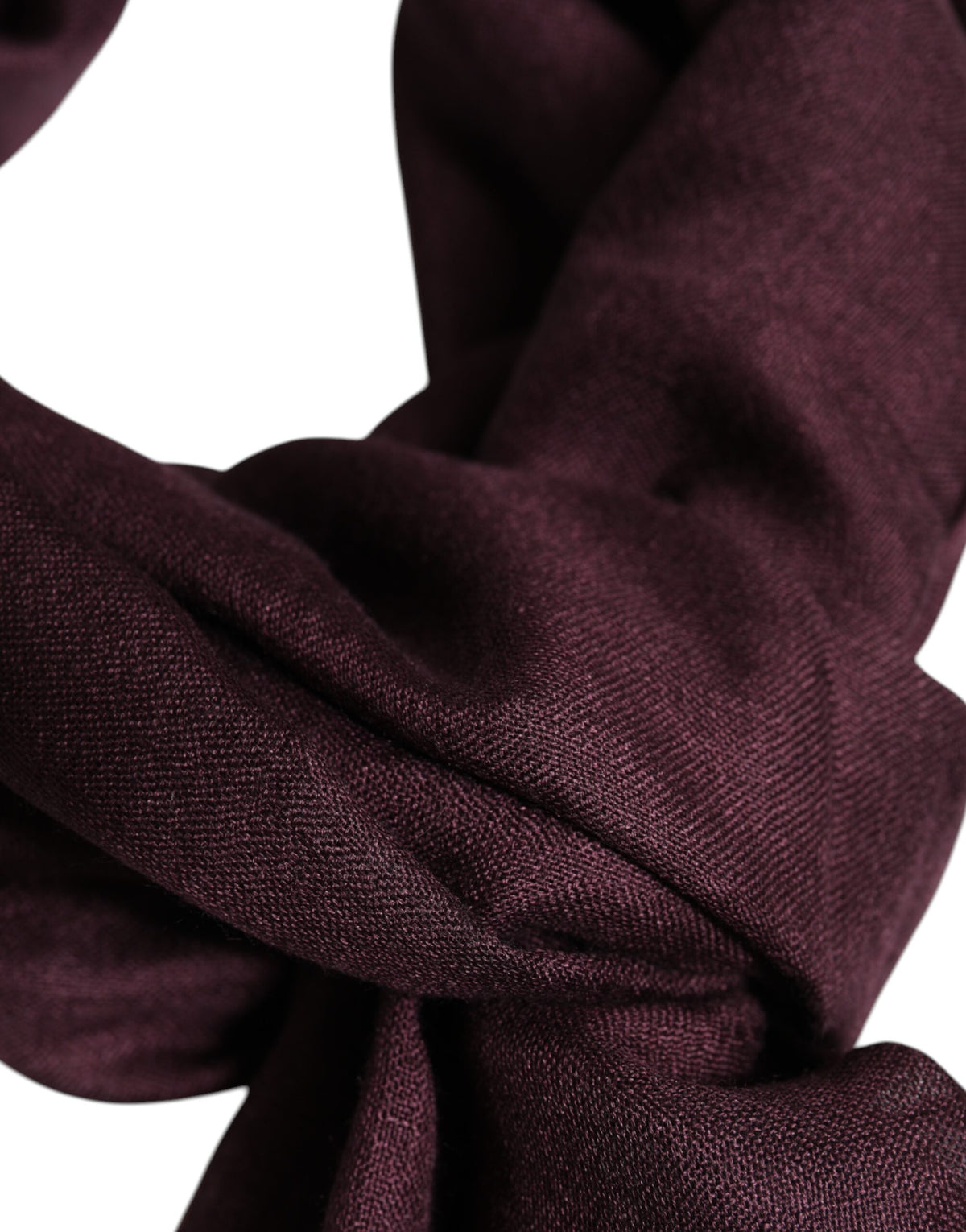 Dolce & Gabbana Maroon Cashmere Neck Warmer Wrap Shawl Scarf