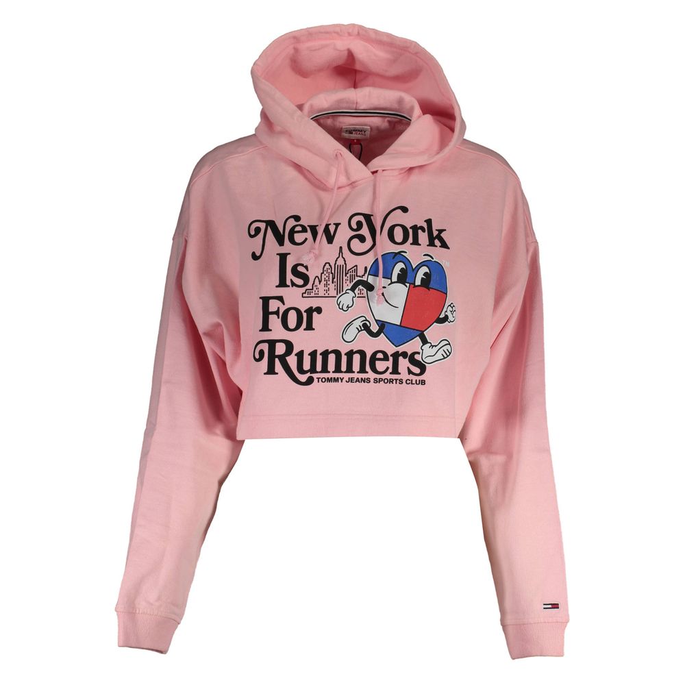 Maglione Tommy Hilfiger in Cotone Rosa da Donna