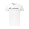 T-shirt da uomo in cotone bianco Pepe Jeans
