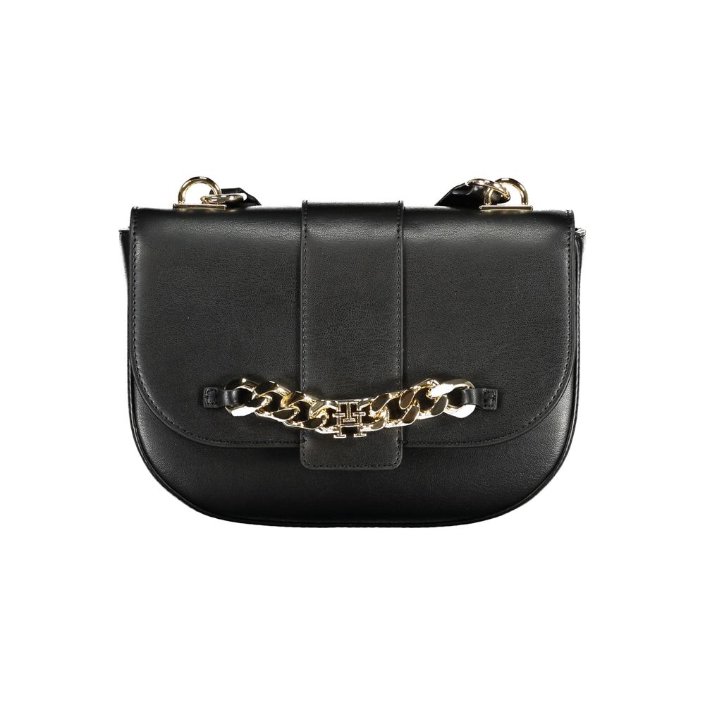 Borsa da donna Tommy Hilfiger in poliuretano nero