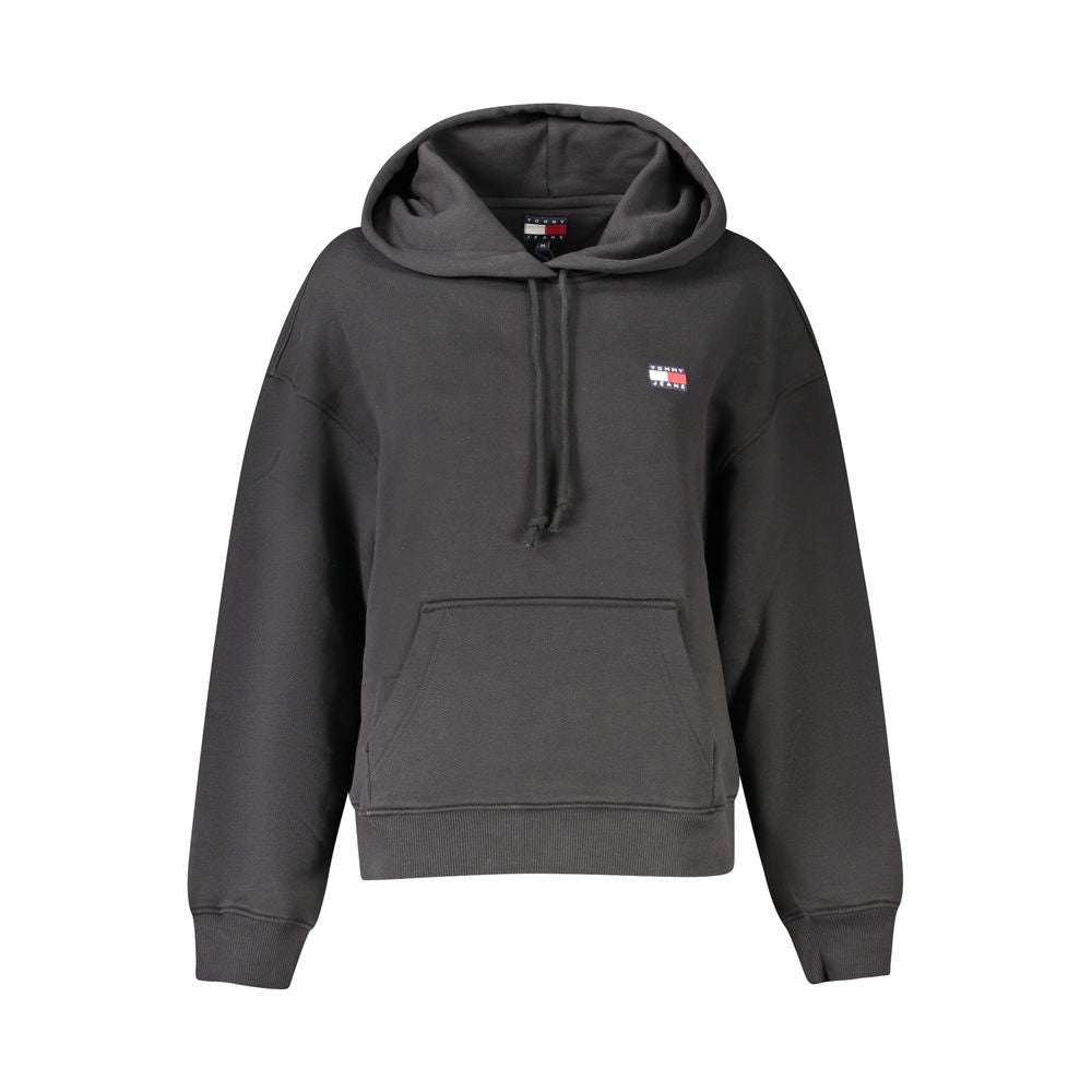 Tommy Hilfiger Felpa Donna in Cotone Nera