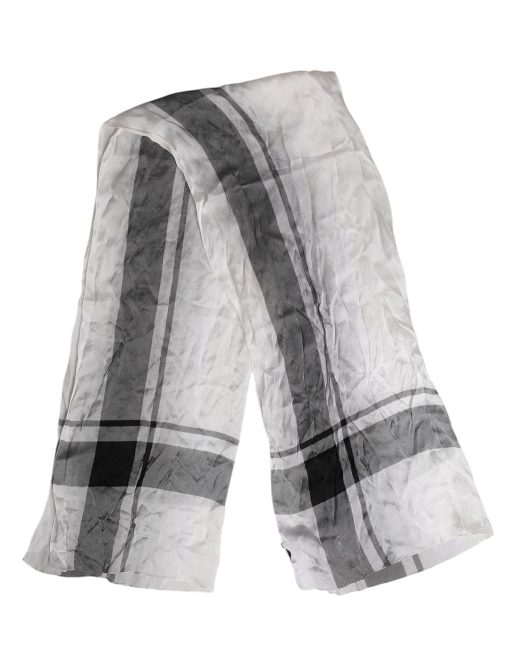 Sciarpa Foulard Dolce & Gabbana in Seta Bianca e Nera