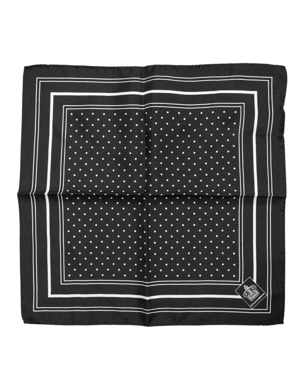 Foulard/Sciarpa Uomo Dolce & Gabbana a Pois Bianchi e Neri