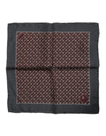 Foulard quadrato in seta bordeaux Dolce & Gabbana