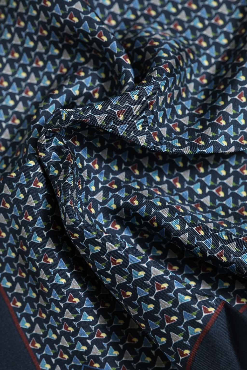 Foulard quadrato in seta "Blue Cocktail" Dolce & Gabbana