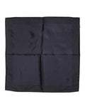 Foulard Sciarpa Quadrata da Uomo Dolce & Gabbana in Seta Blu Scuro