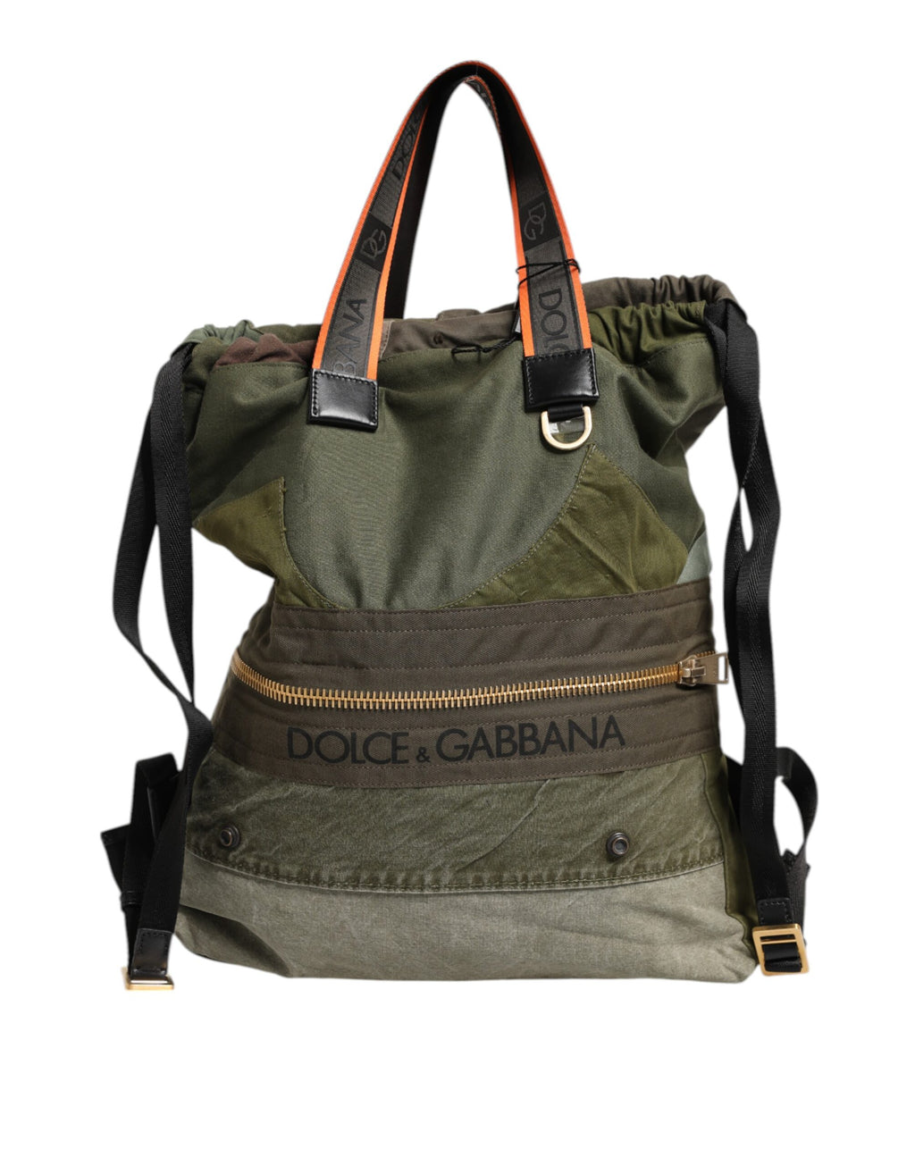 Zaino Patchwork Verde Militare Dolce & Gabbana