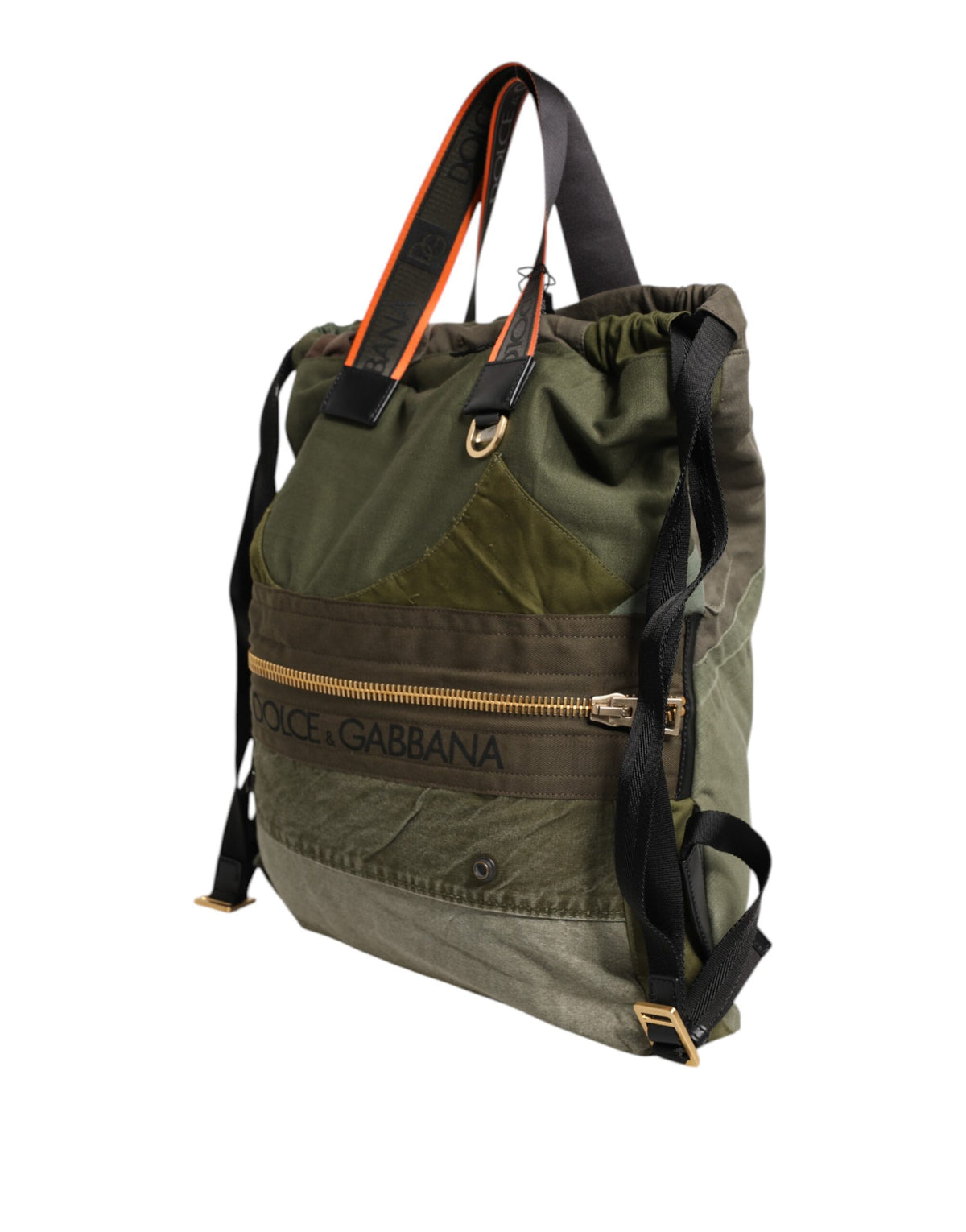 Zaino Patchwork Verde Militare Dolce & Gabbana