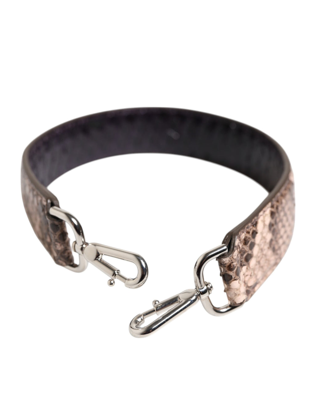 Tracolla accessoria Dolce & Gabbana in pelle esotica marrone per borsetta