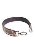 Dolce & Gabbana Tracolla Accessoria in Pelle Esotica Beige