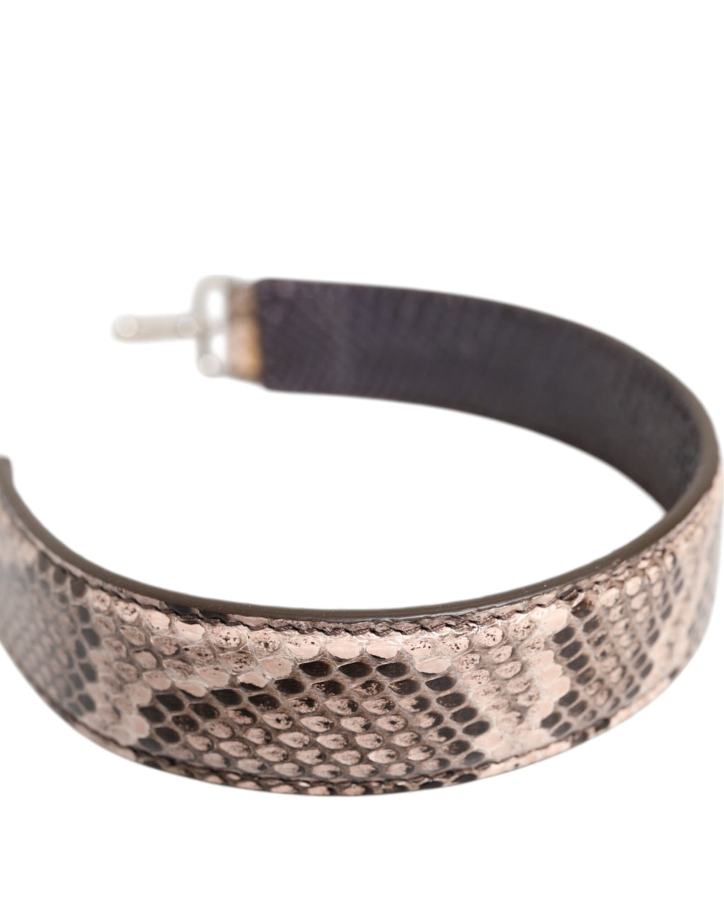 Dolce & Gabbana Tracolla Accessoria in Pelle Esotica Beige