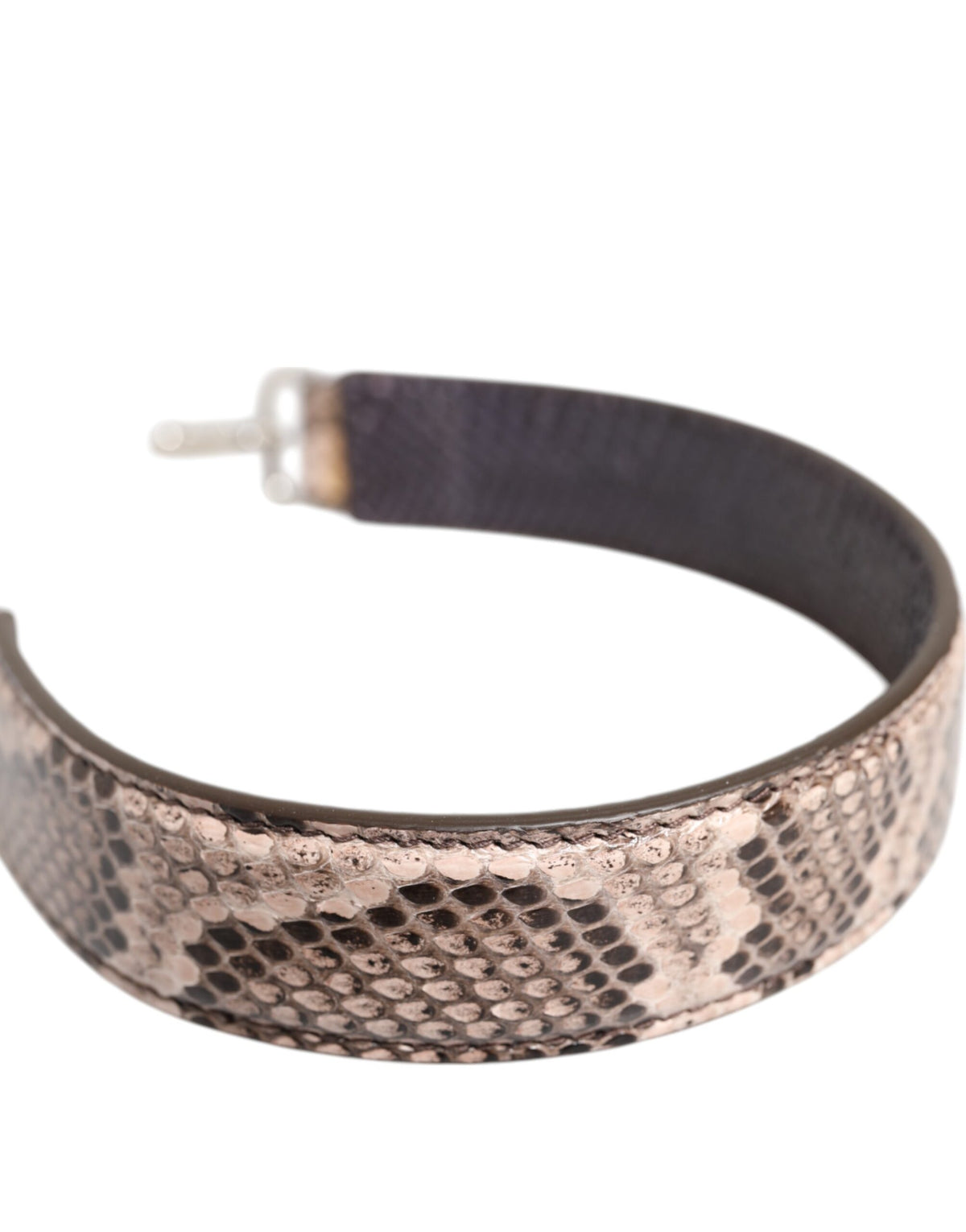 Dolce & Gabbana Tracolla Accessoria in Pelle Esotica Beige