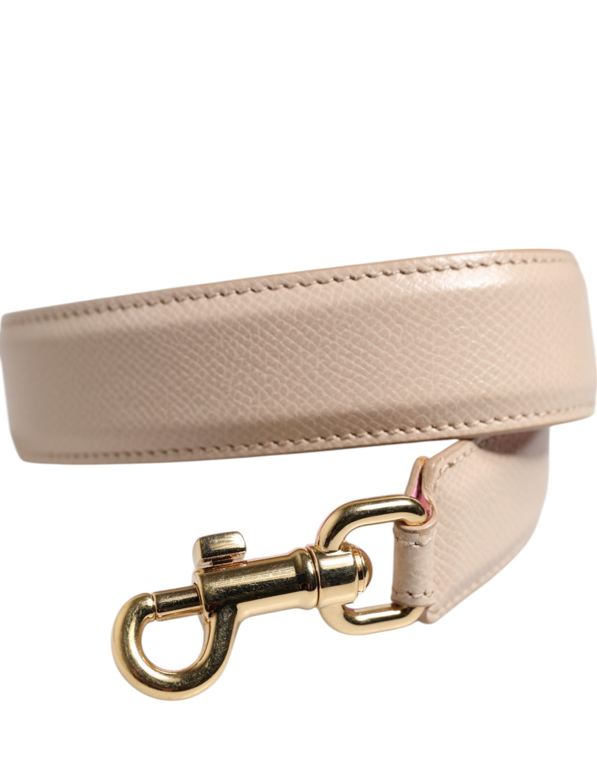 Dolce & Gabbana Tracolla per Borsa in Pelle Rosa Beige