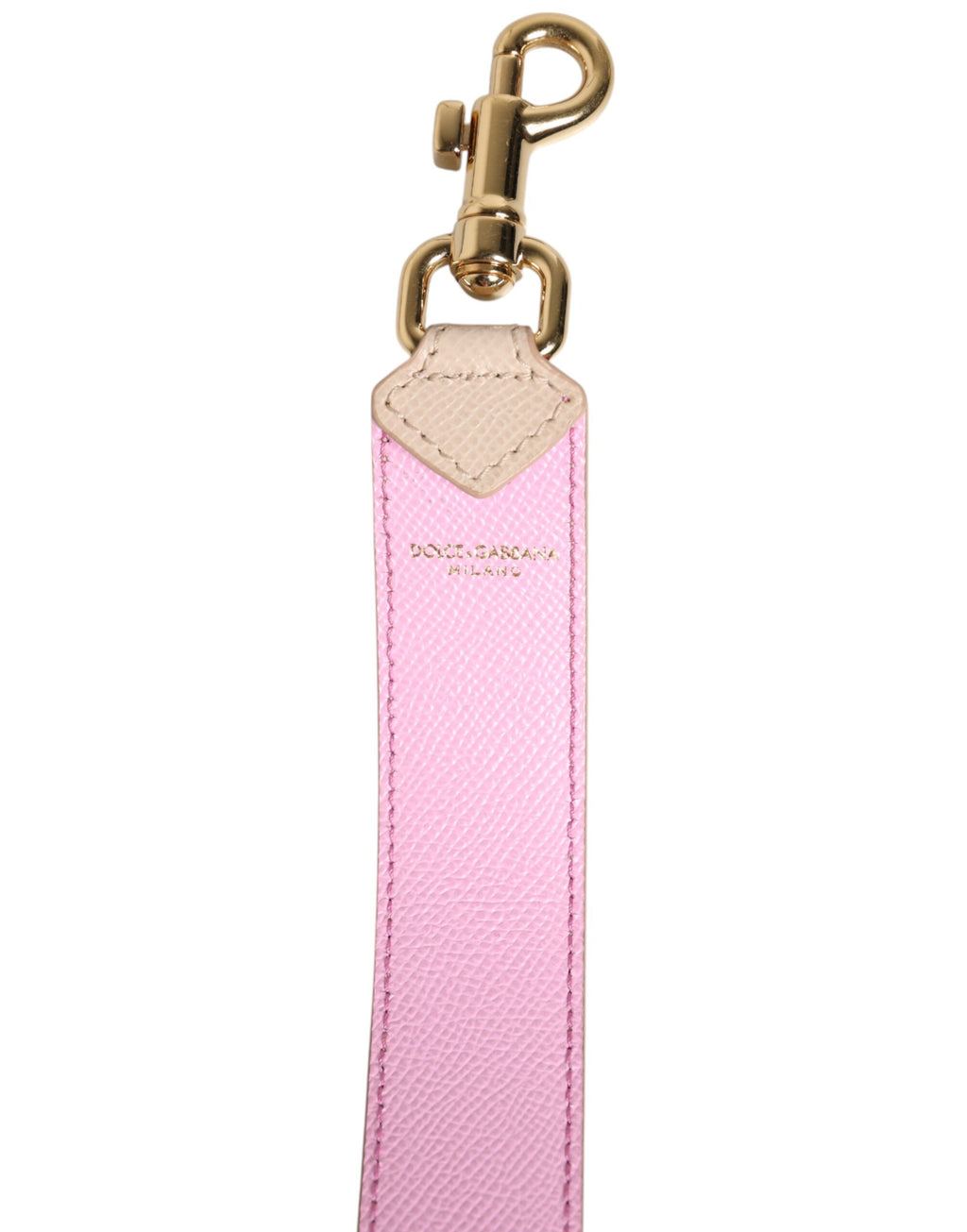 Dolce & Gabbana Tracolla per Borsa in Pelle Rosa Beige