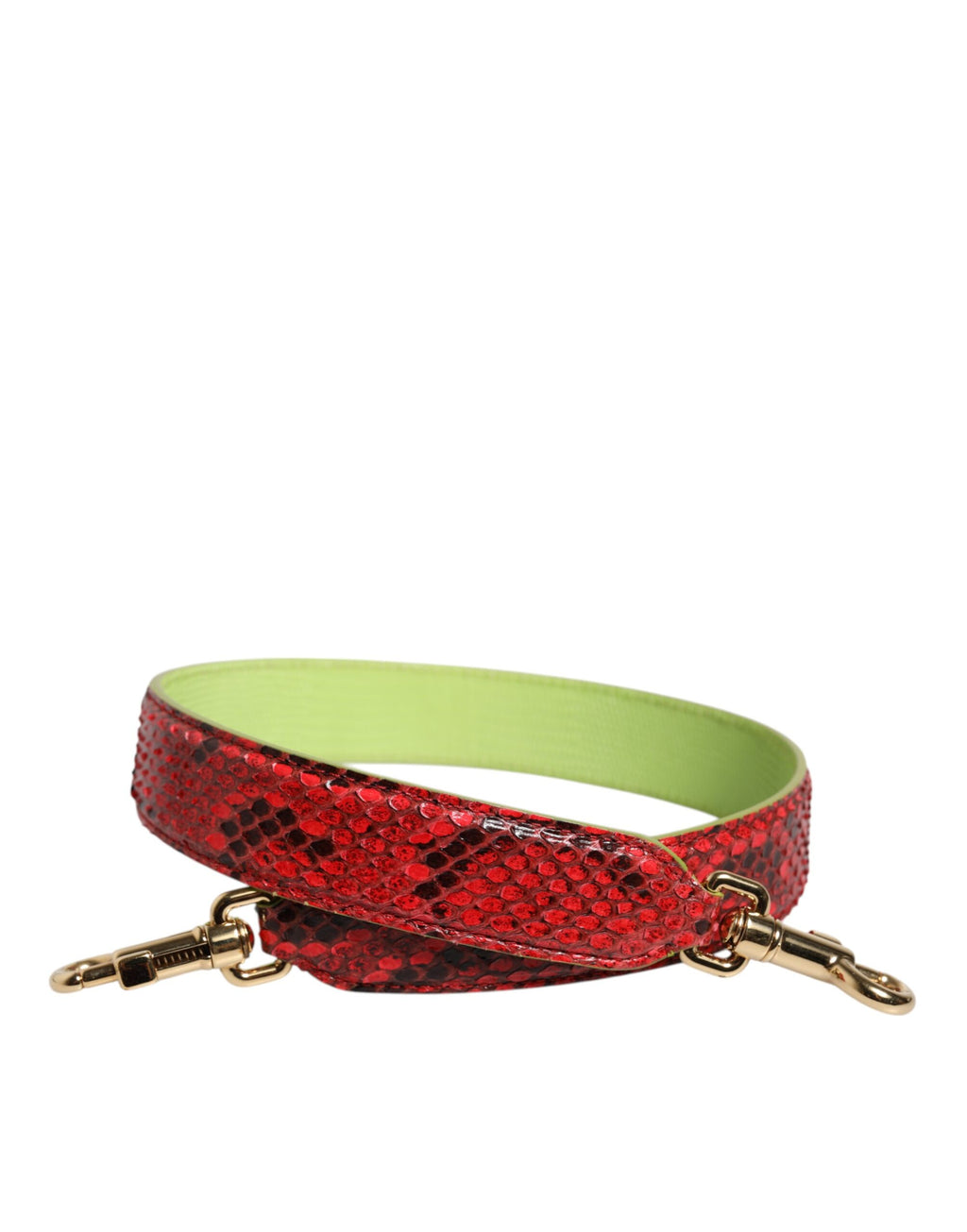 Dolce & Gabbana Tracolla Accessorio Borsa in Pelle Esotica Rossa
