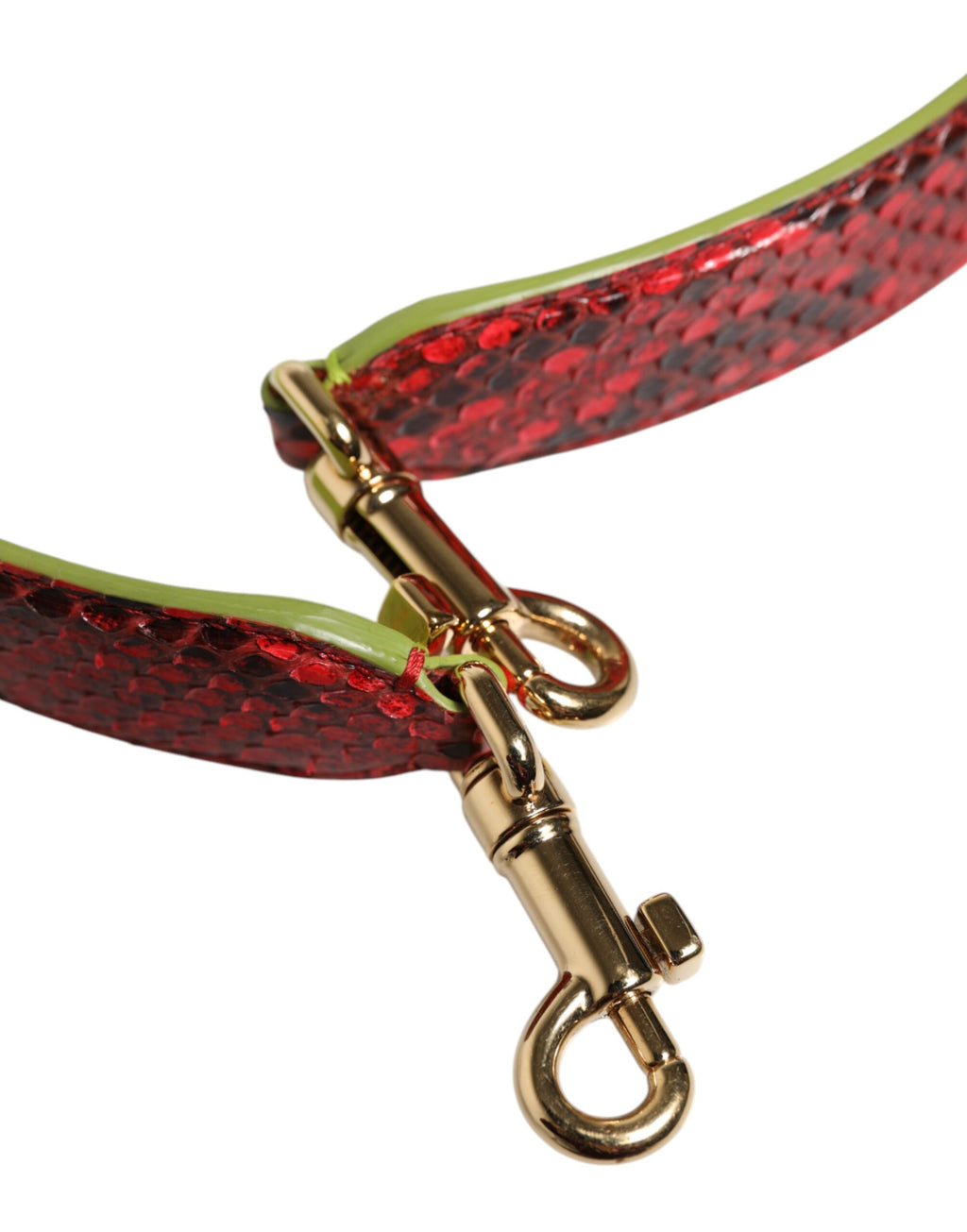 Dolce & Gabbana Tracolla Accessorio Borsa in Pelle Esotica Rossa